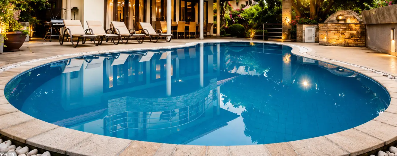 Swimming pool site execution and finishing work