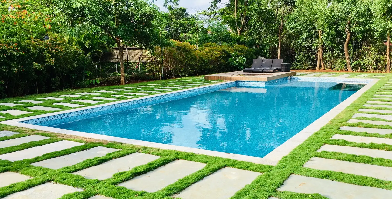 Indoor finished swimming pool project