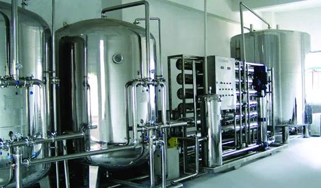 Water treatment system equipment room